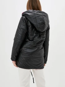 Куртки и дубленки ISSA Plus модель SA-31_blackraspberry Фото