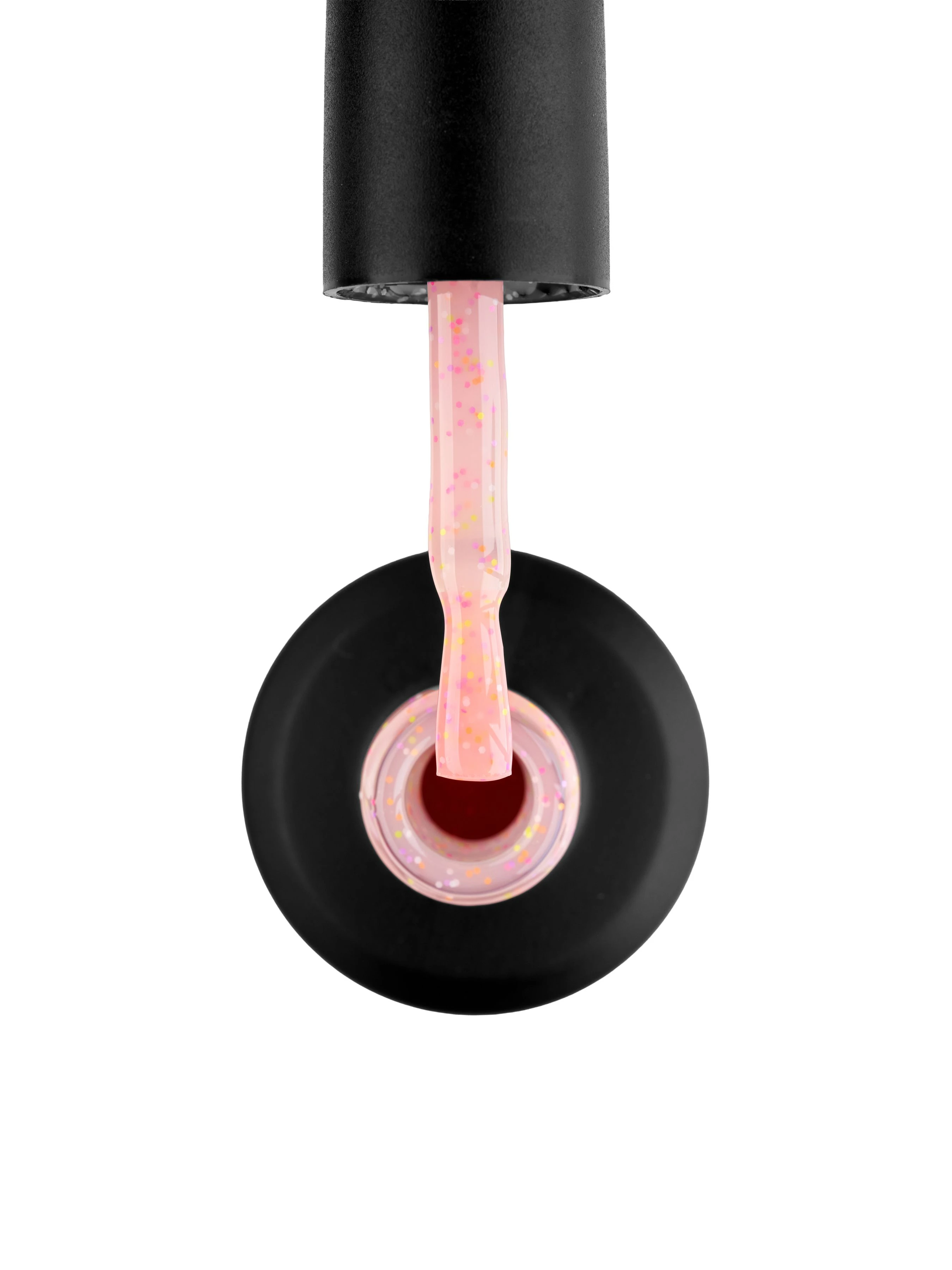 Кольорова база Yogurt Base Tutti Frutti Pink Donut, персиково-рожевий з кольоровим конфетті GLOSS COMPANY Йогуртова кольорова база серії Tutti Frutti, світло-рожевий фото 2