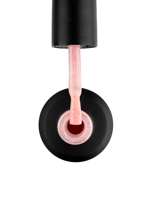 Кольорова база Yogurt Base Tutti Frutti Pink Donut, персиково-рожевий з кольоровим конфетті GLOSS COMPANY Йогуртова кольорова база серії Tutti Frutti, світло-рожевий фото 2