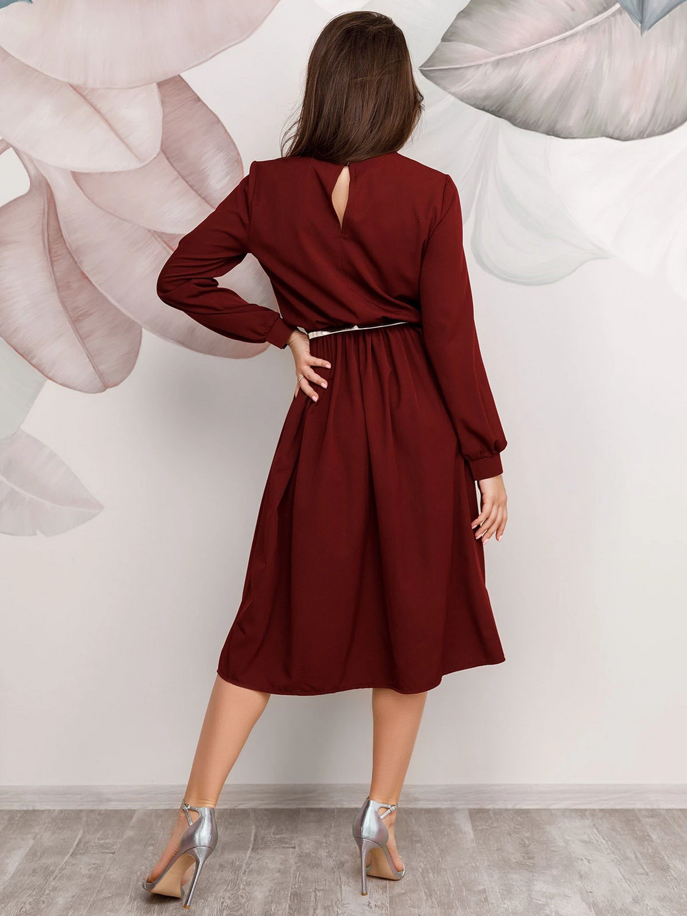 Платья ISSA Plus модель 12510_claret Платья ISSA Plus модель 12510_claret Фото