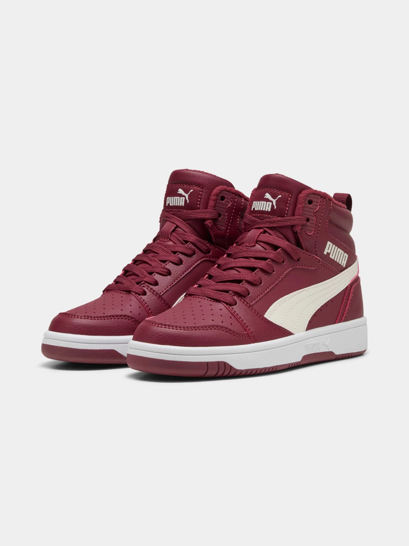 Кеды PUMA Rebound V6 Mid Wtr Jr модель 394685 Кеды PUMA Rebound V6 Mid Wtr Jr модель 394685 Фото