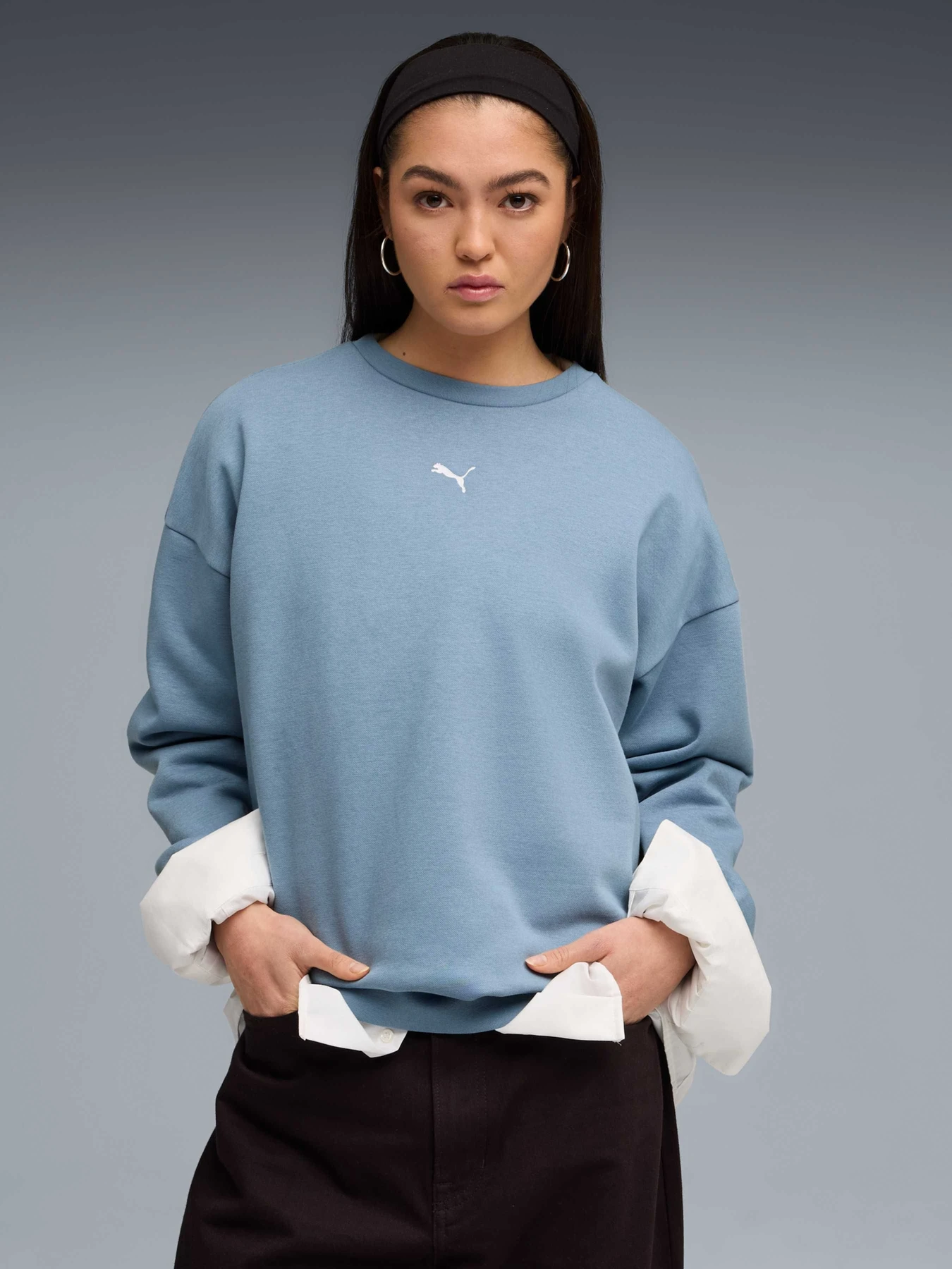 Худі та світшоти PUMA Ess Oversized Crew модель 685400 Худі та світшоти PUMA Ess Oversized Crew модель 685400 Фото