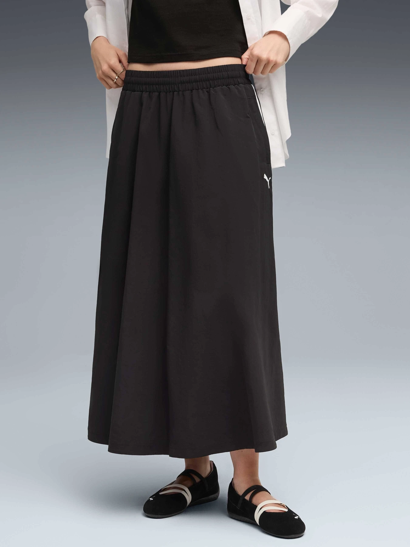Спідниці PUMA T7 Woven Midi Skirt модель 633438 Спідниці PUMA T7 Woven Midi Skirt модель 633438 Фото