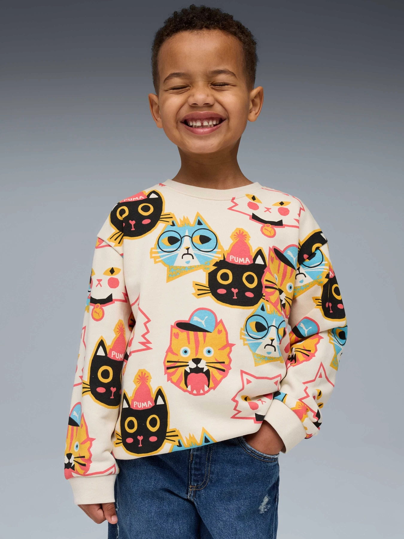 Худи и свитшоты PUMA Moody Cat Crew модель 632207 Фото