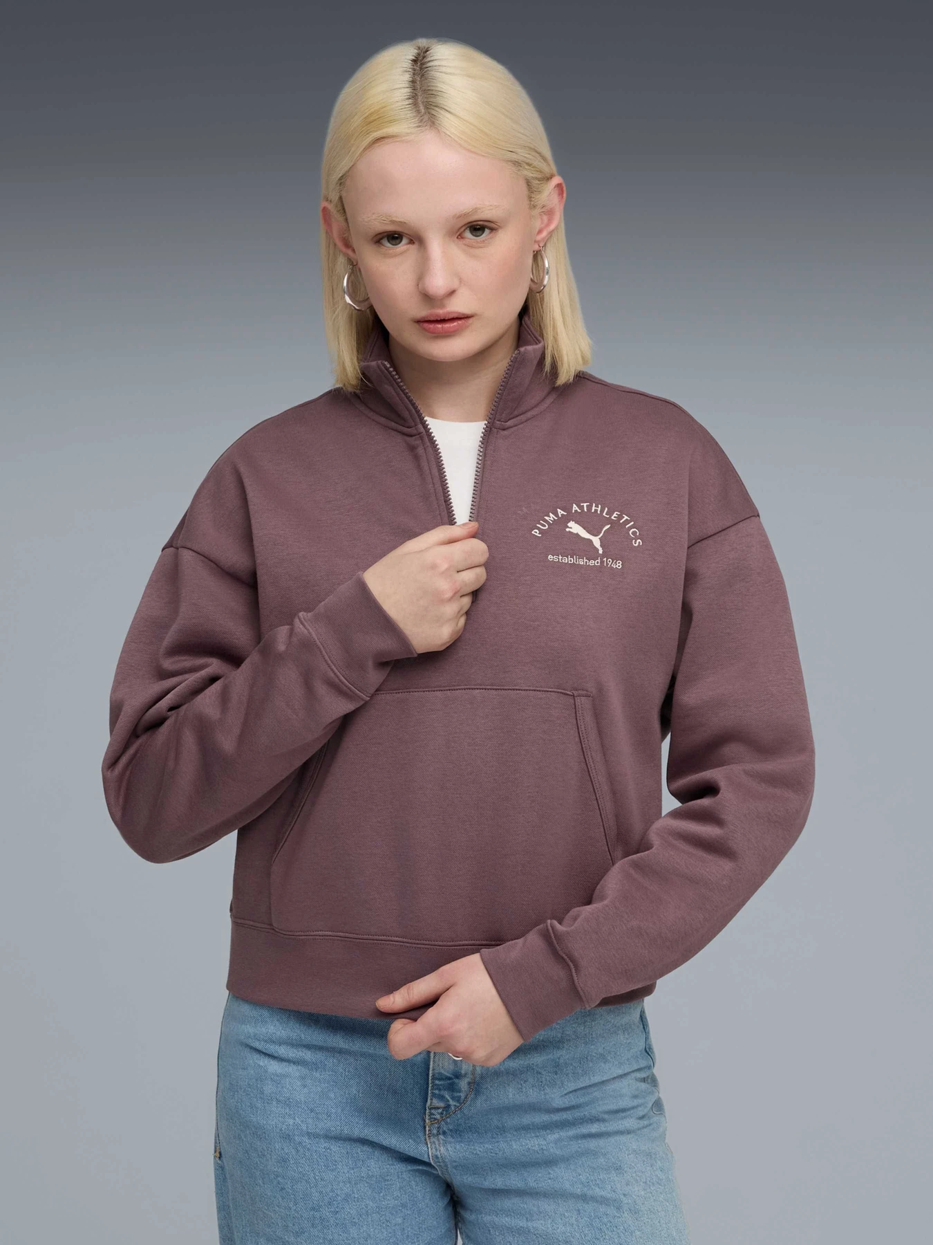 Худи и свитшоты PUMA Class Half-zip Crew модель 688138 Худи и свитшоты PUMA Class Half-zip Crew модель 688138 Фото