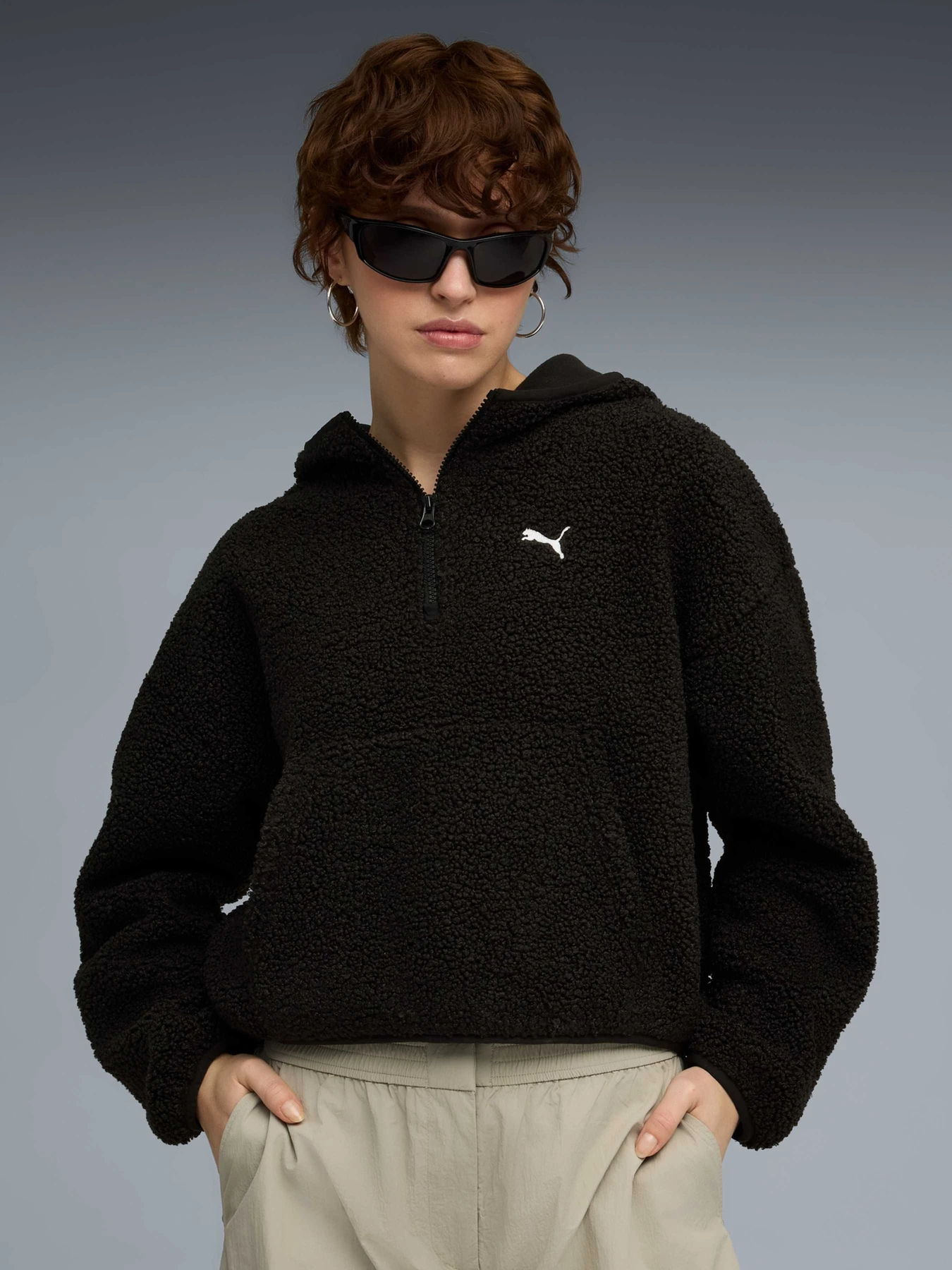 Худі та світшоти PUMA Wardrobe Ess Polar Fl Hoodie модель 632048 Фото