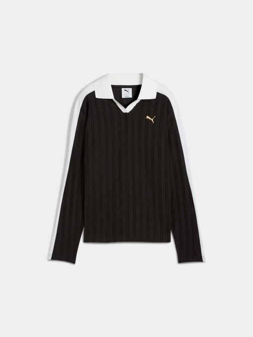 Футболки і поло PUMA T7 Relaxed Long Sleeve Polo модель 632141 Фото