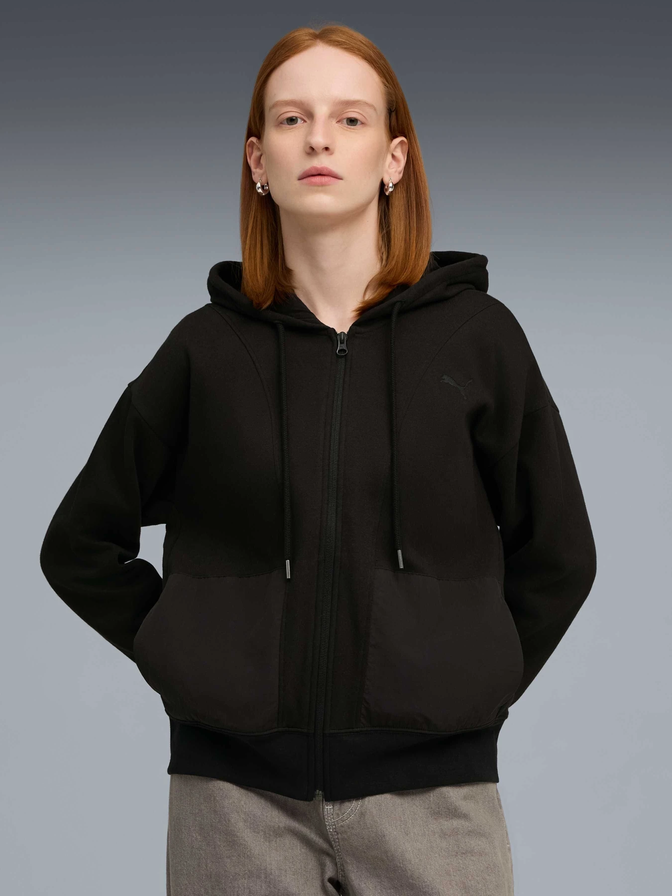 Худі та світшоти PUMA Her Relaxed Full-zip Hoodie модель 688150 Худі та світшоти PUMA Her Relaxed Full-zip Hoodie модель 688150 Фото
