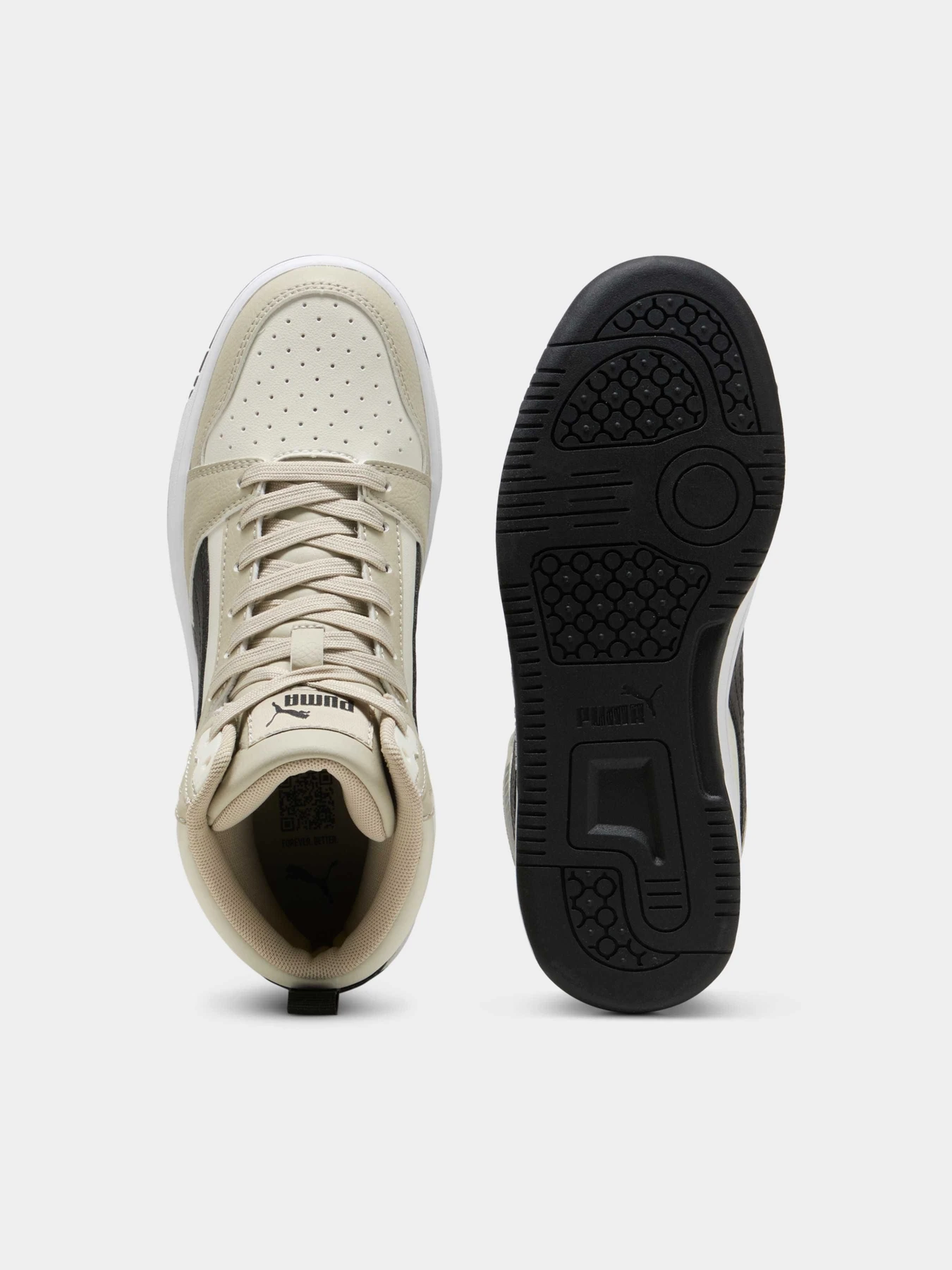 Кеды PUMA Rebound V6 Mid Jr модель 393831 Кеды PUMA Rebound V6 Mid Jr модель 393831 Фото