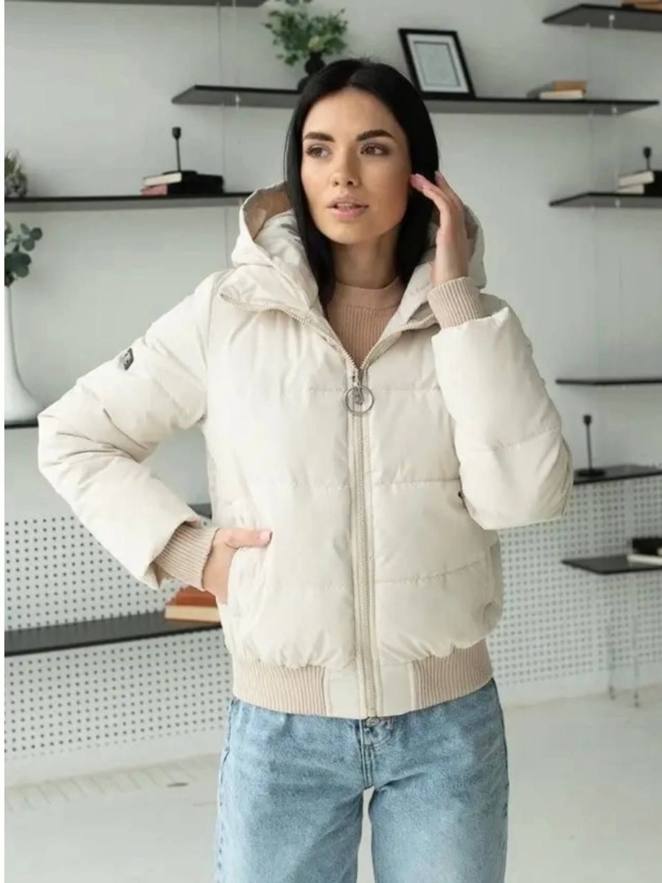 Куртки та дублянки UVENTUM модель UF-33-MILK Фото