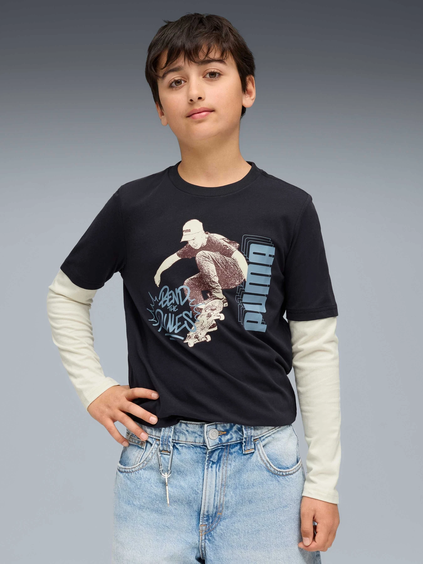 Худи и свитшоты PUMA Mid90s Layered Longsleeve модель 688467 Худи и свитшоты PUMA Mid90s Layered Longsleeve модель 688467 Фото