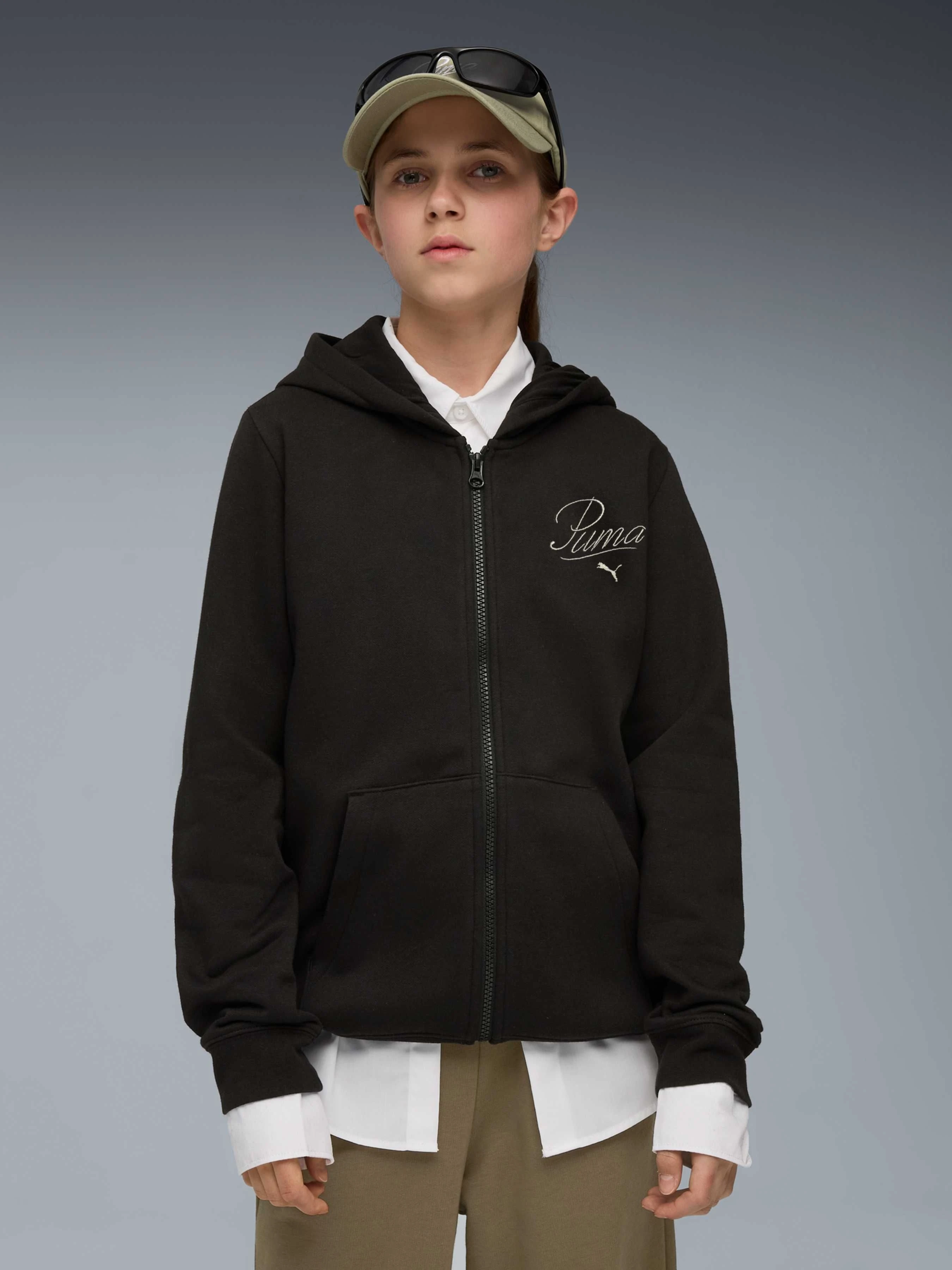 Дитяча Спортивна кофта PUMA Ess Script Full-zip Hoodie фото 3