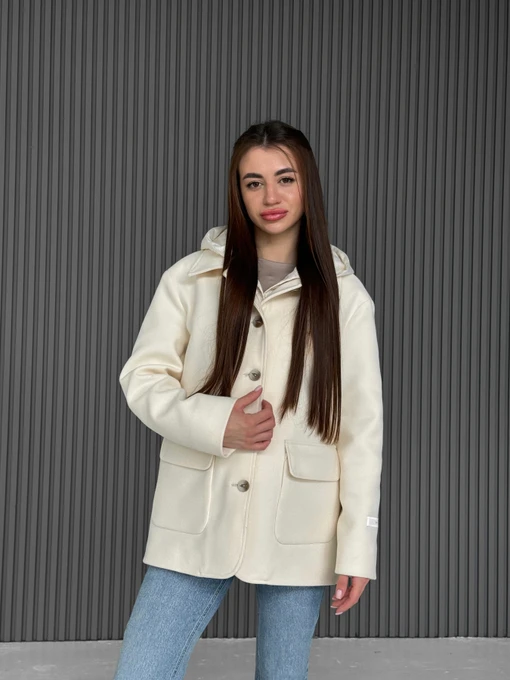 Пальто и плащи D&V couture модель DV-007-WHT Фото