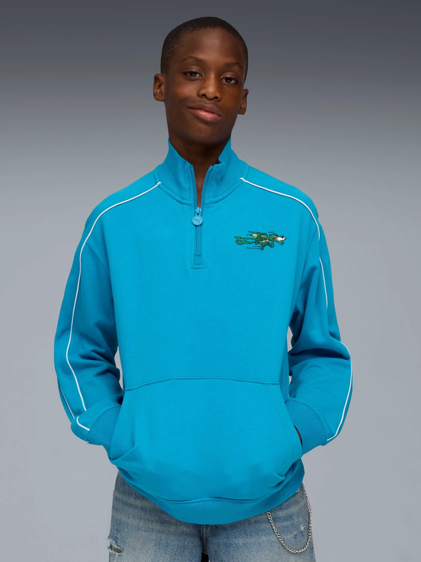 Худи и свитшоты PUMA T7 Super Half-zip Crew модель 632235 Худи и свитшоты PUMA T7 Super Half-zip Crew модель 632235 Фото