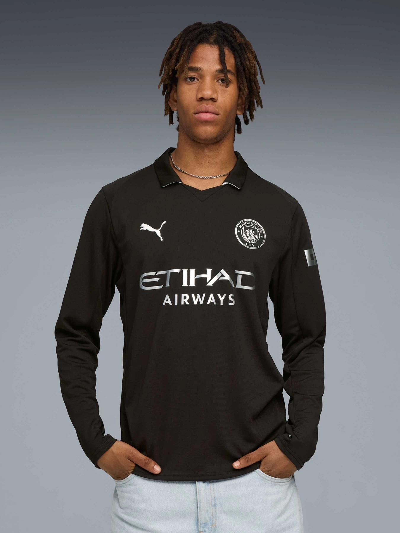 Худі та світшоти PUMA Mcfc Away Jersey Replica Ls модель 780351 Худі та світшоти PUMA Mcfc Away Jersey Replica Ls модель 780351 Фото