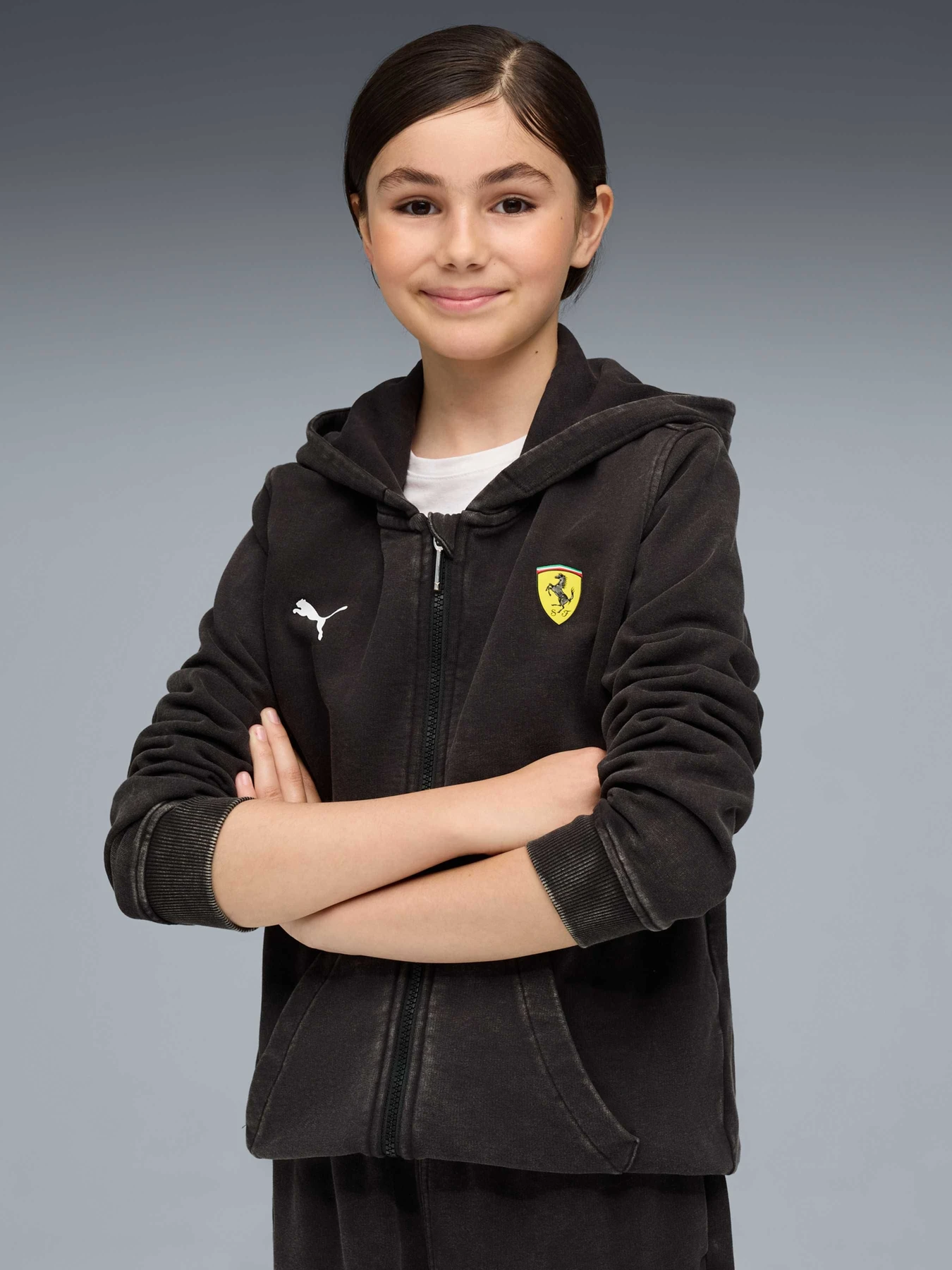 Худі та світшоти PUMA Ferrari Kids Hooded Sweat Jk модель 632798 Фото