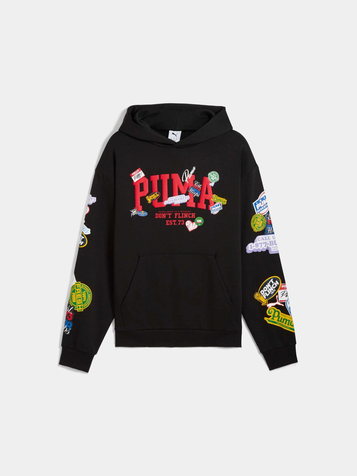 Худі та світшоти PUMA Sticker Pack Pullover Hoodie модель 632827 Худі та світшоти PUMA Sticker Pack Pullover Hoodie модель 632827 Фото