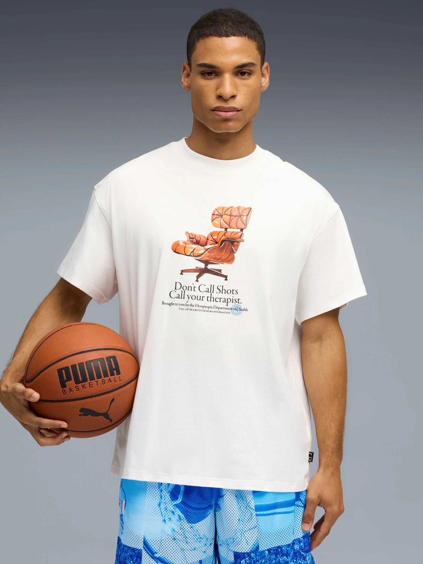 Футболки і поло PUMA Hooptopian Health Tee модель 632886 Футболки і поло PUMA Hooptopian Health Tee модель 632886 Фото