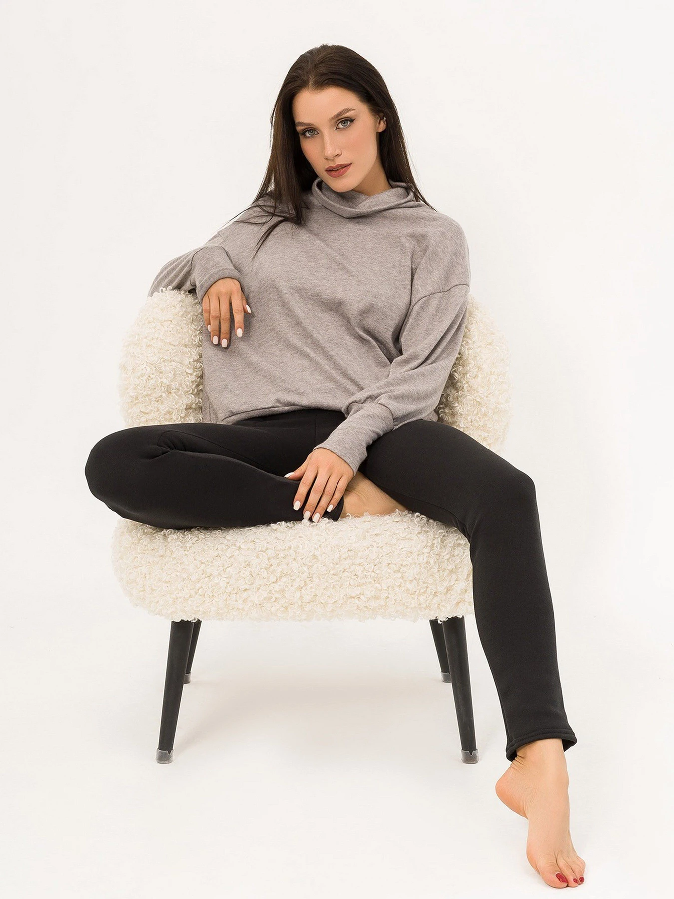 Свитры и кардиганы ISSA Plus модель 12961_gray Фото