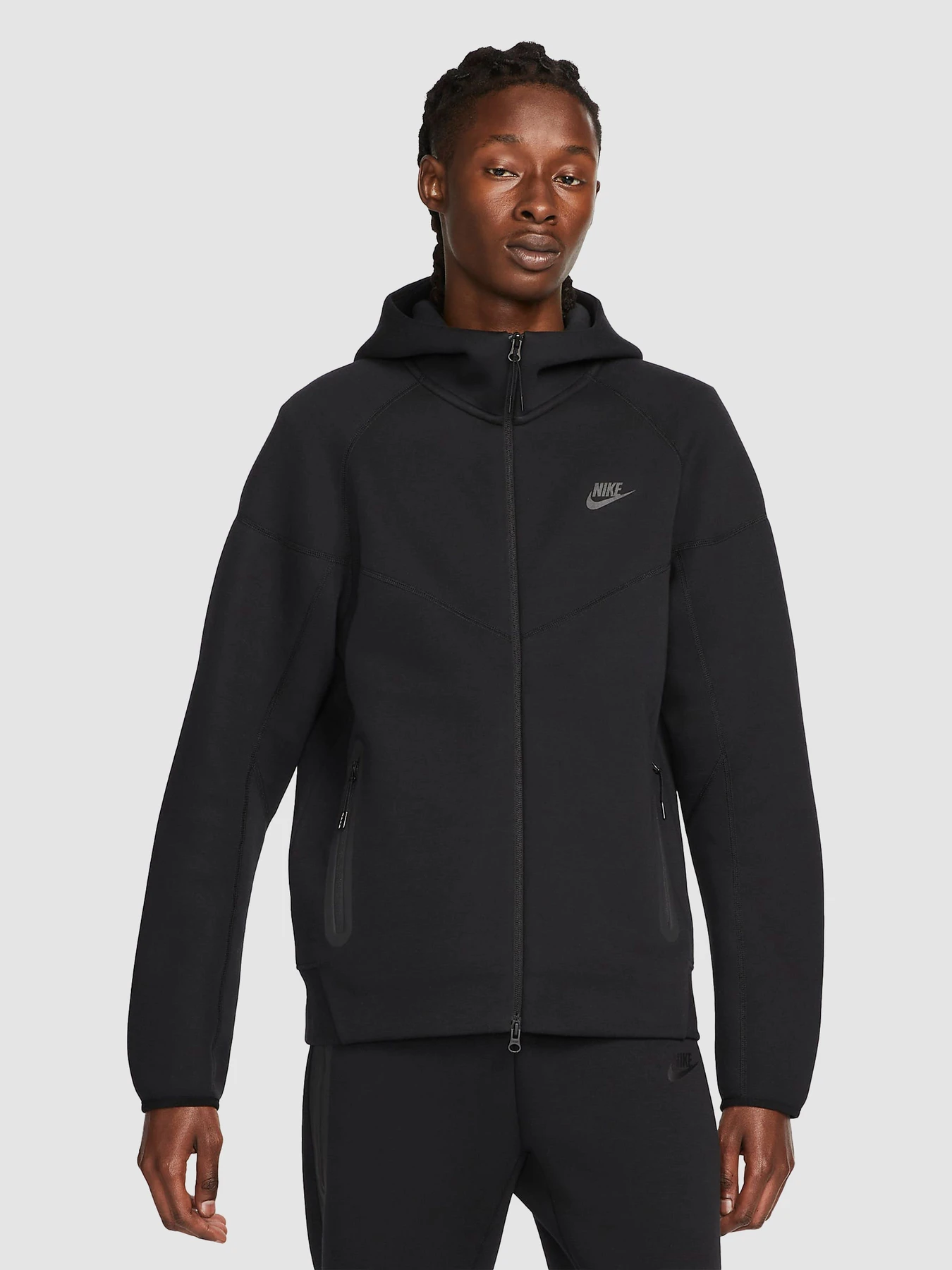Худі та світшоти NIKE Sportswear Tech Fleece Windrunner Full-Zip Hoodie модель FB7921-010 Худі та світшоти NIKE Sportswear Tech Fleece Windrunner Full-Zip Hoodie модель FB7921-010 Фото