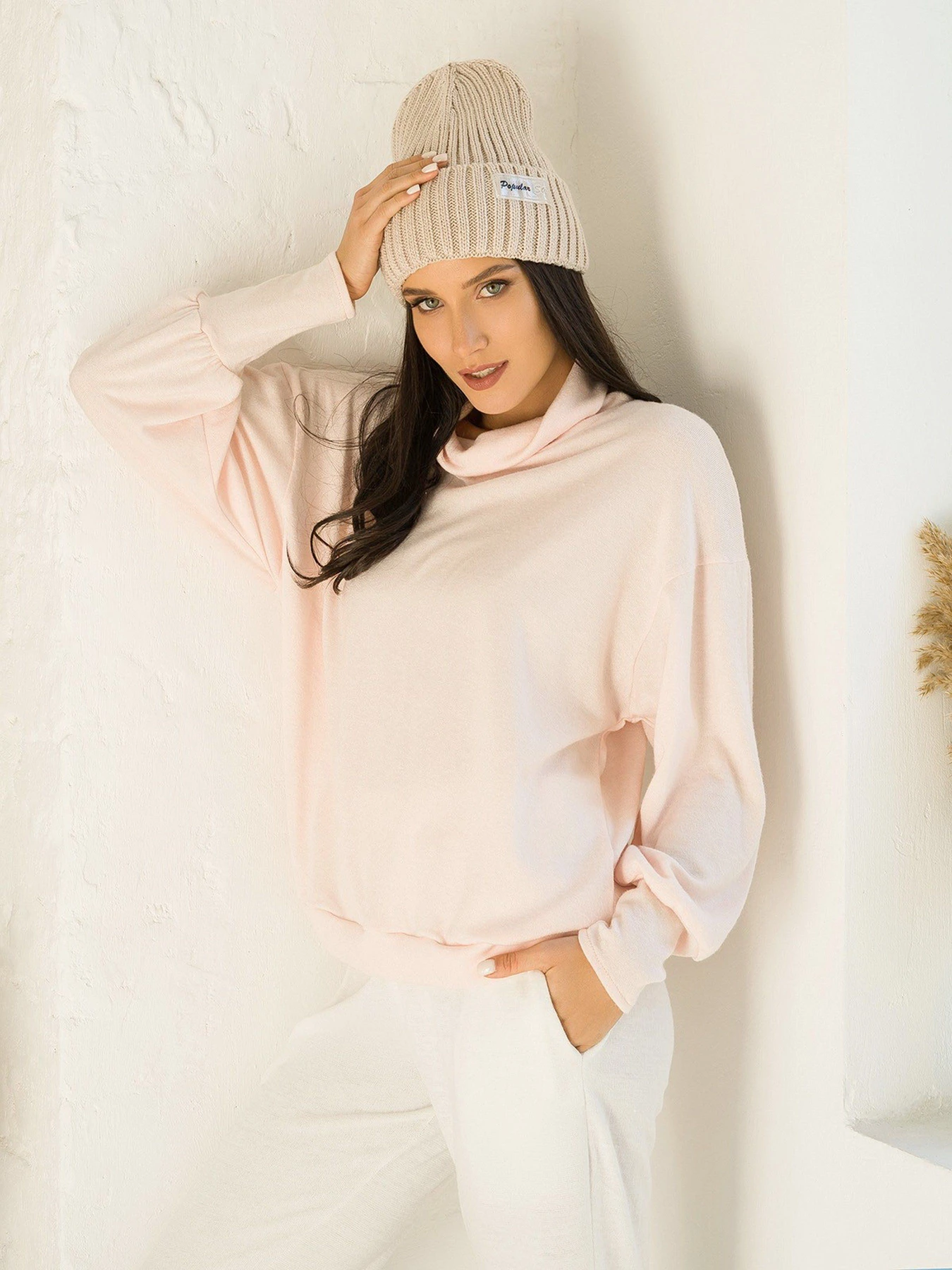Свитры и кардиганы ISSA Plus модель 12961_pink Фото