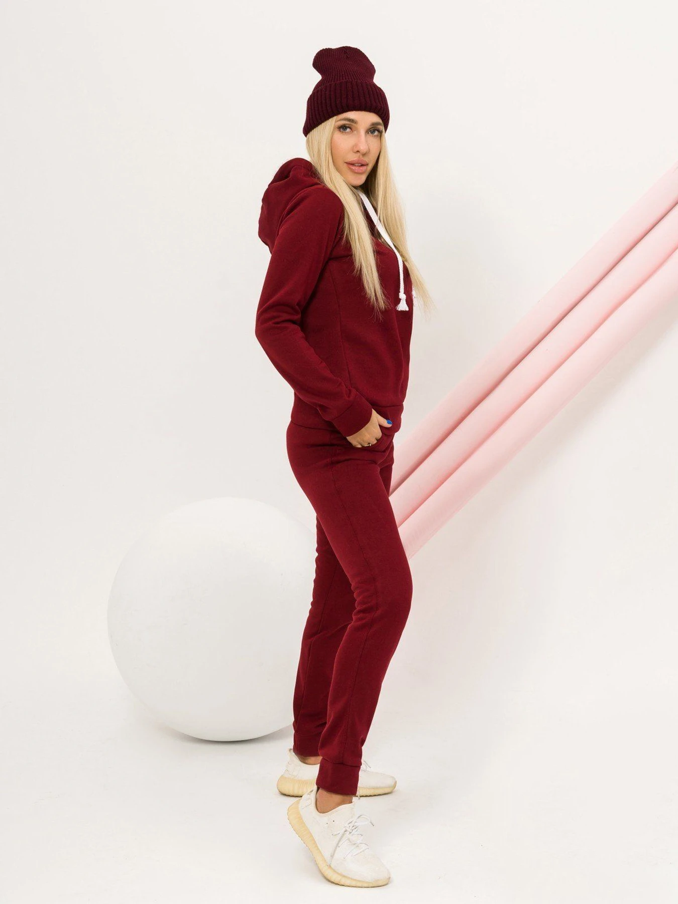 Костюмы ISSA Plus модель SA-57_burgundy Фото