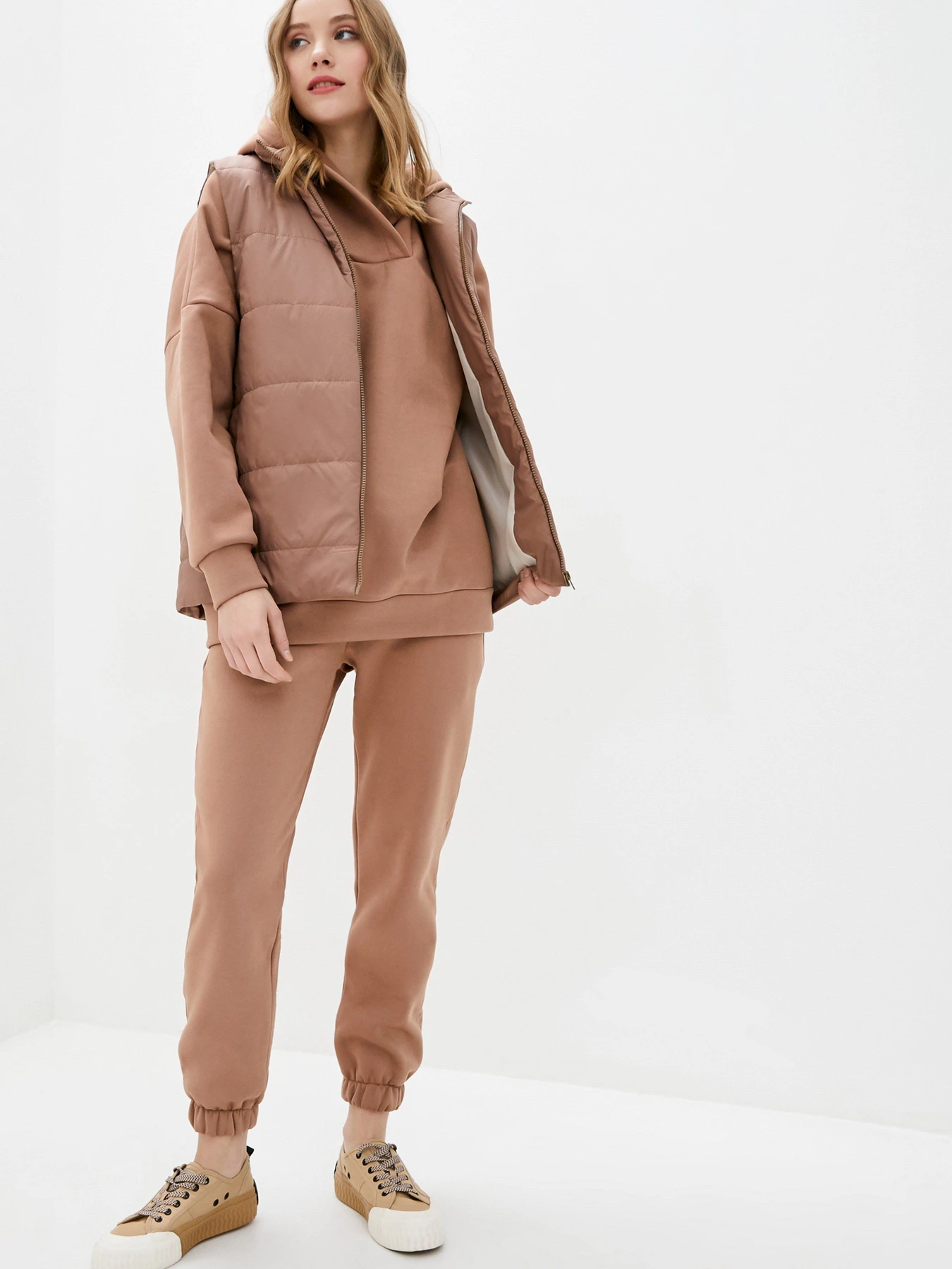 Костюмы ISSA Plus модель 12966_beige Костюмы ISSA Plus модель 12966_beige Фото