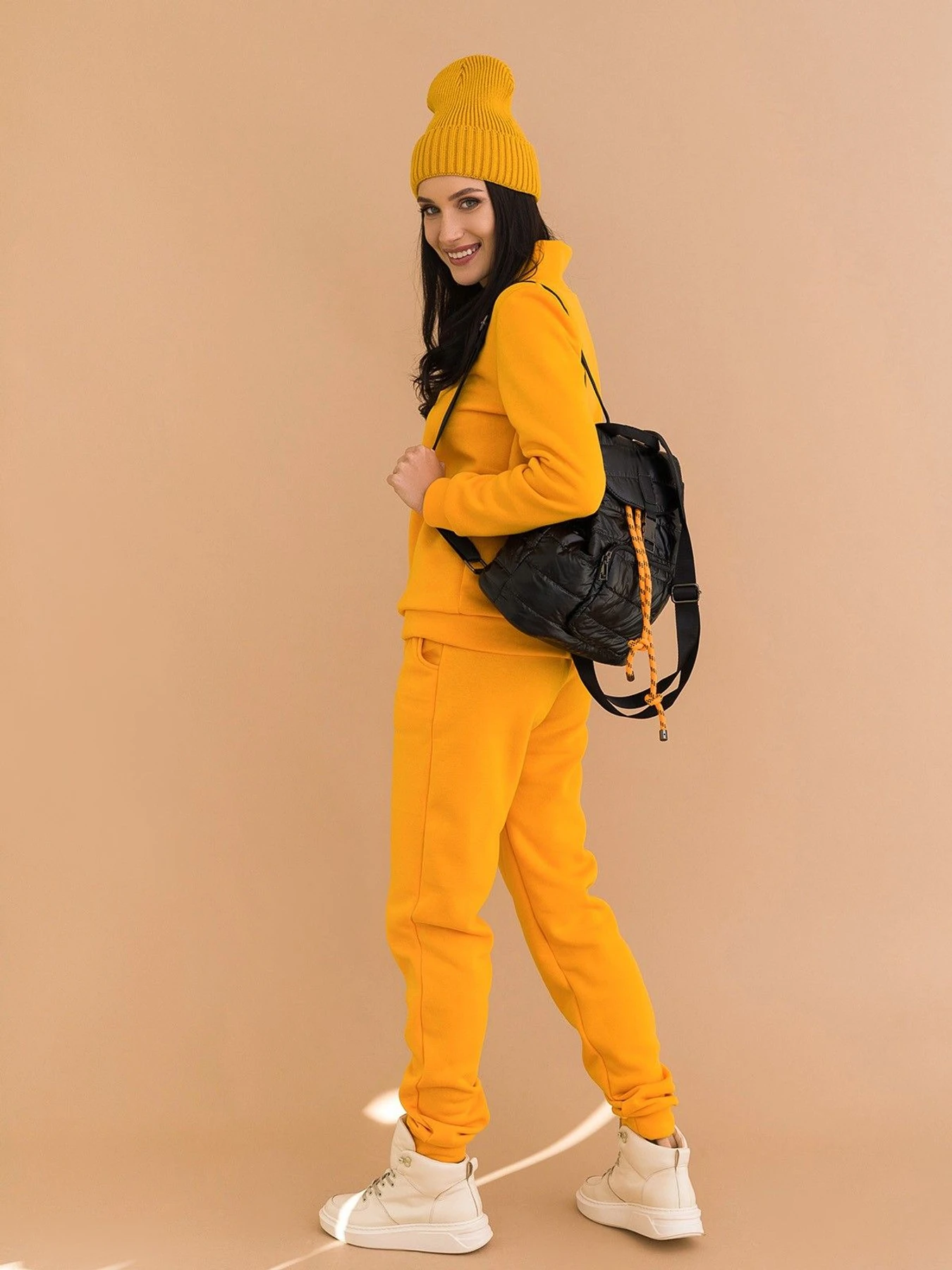 Костюми ISSA Plus модель 12965_mustard Костюми ISSA Plus модель 12965_mustard Фото