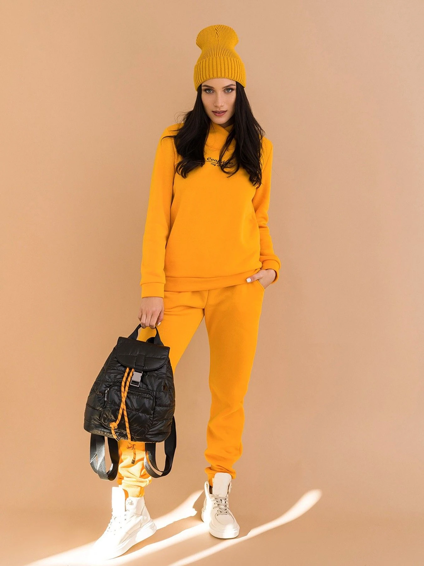 Костюми ISSA Plus модель 12965_mustard Костюми ISSA Plus модель 12965_mustard Фото