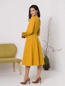 Сукні ISSA Plus модель 12423_mustard Фото