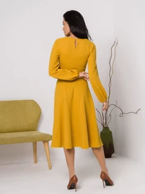 Сукні ISSA Plus модель 12423_mustard Фото
