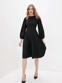 Платья ISSA Plus модель 12423_black Фото