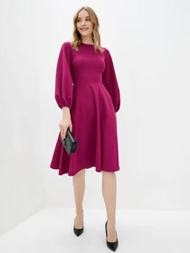 Платья ISSA Plus модель 12423_raspberry Фото