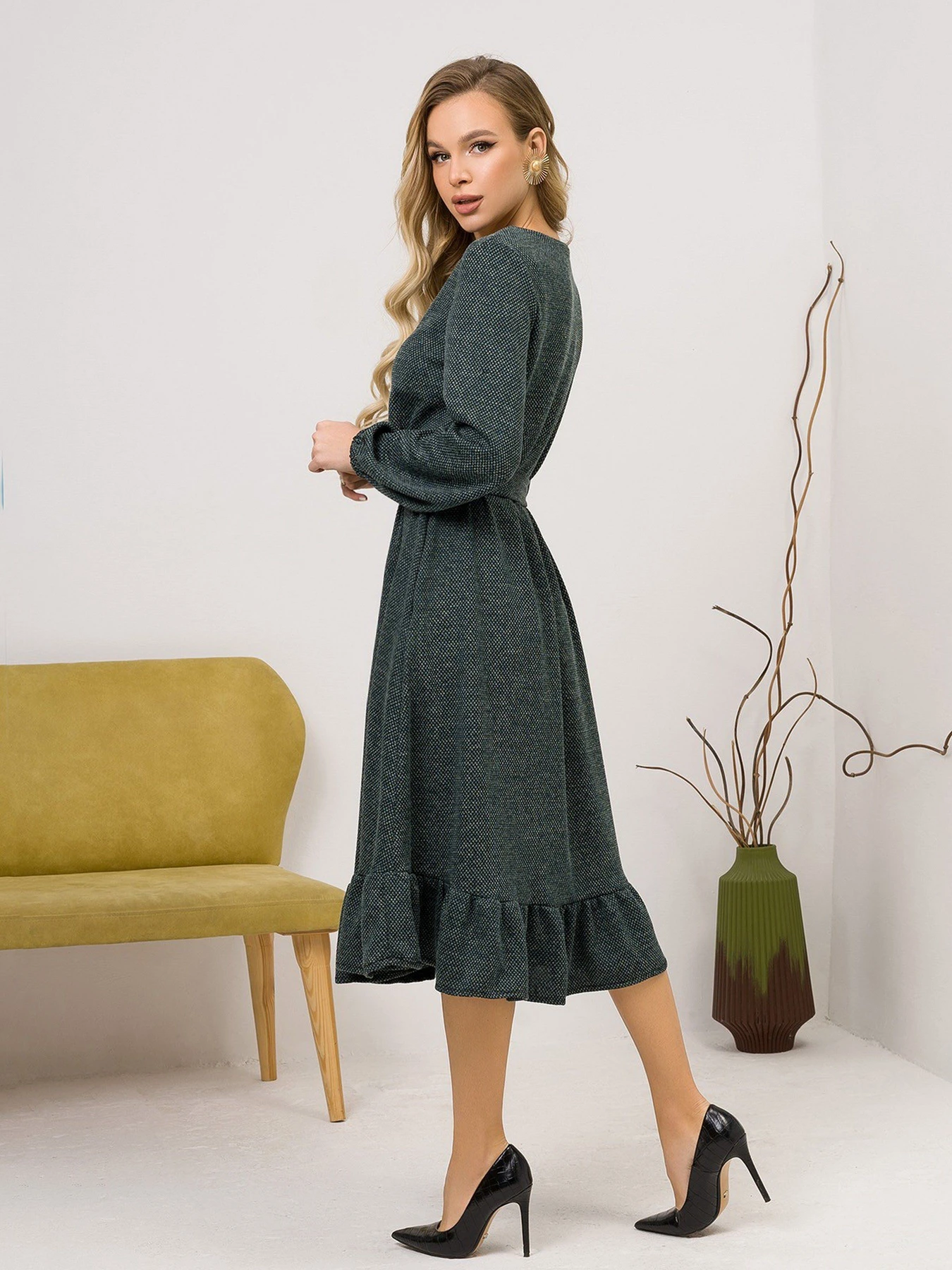 Сукні ISSA Plus модель 12957_green Сукні ISSA Plus модель 12957_green Фото