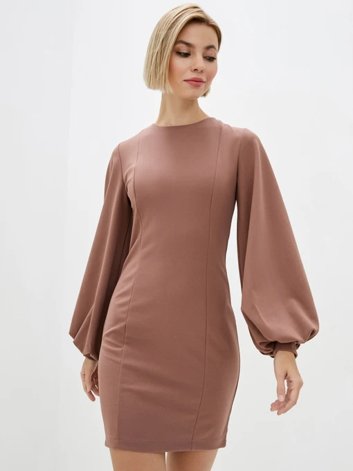 Сукні ISSA Plus модель 12194_brown Фото