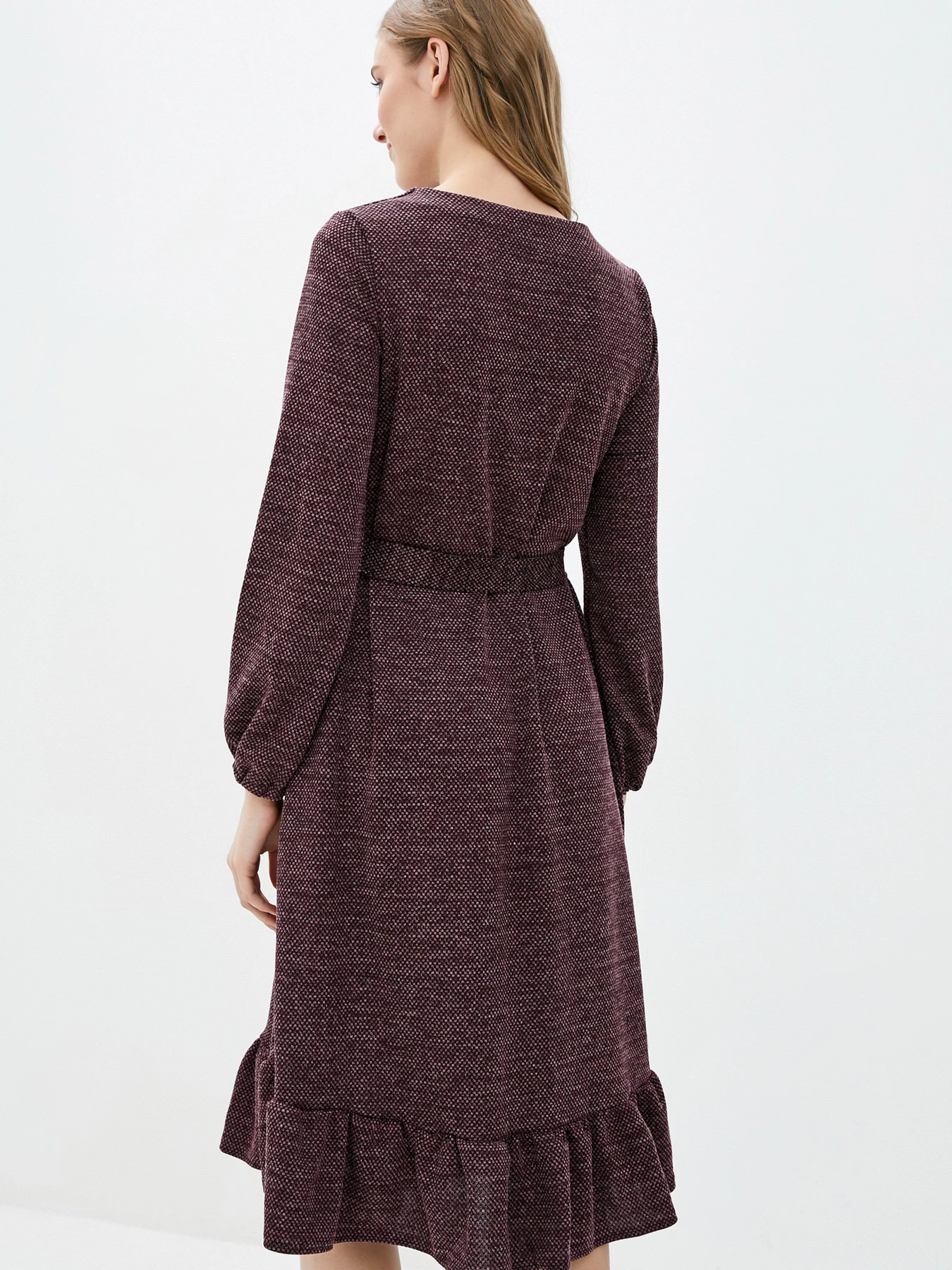 Платья ISSA Plus модель 12957_burgundy Фото