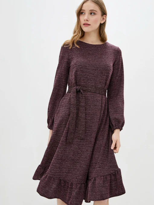 Сукні ISSA Plus модель 12957_burgundy Фото