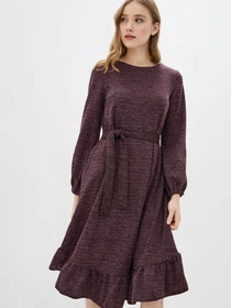 Платья ISSA Plus модель 12957_burgundy Фото