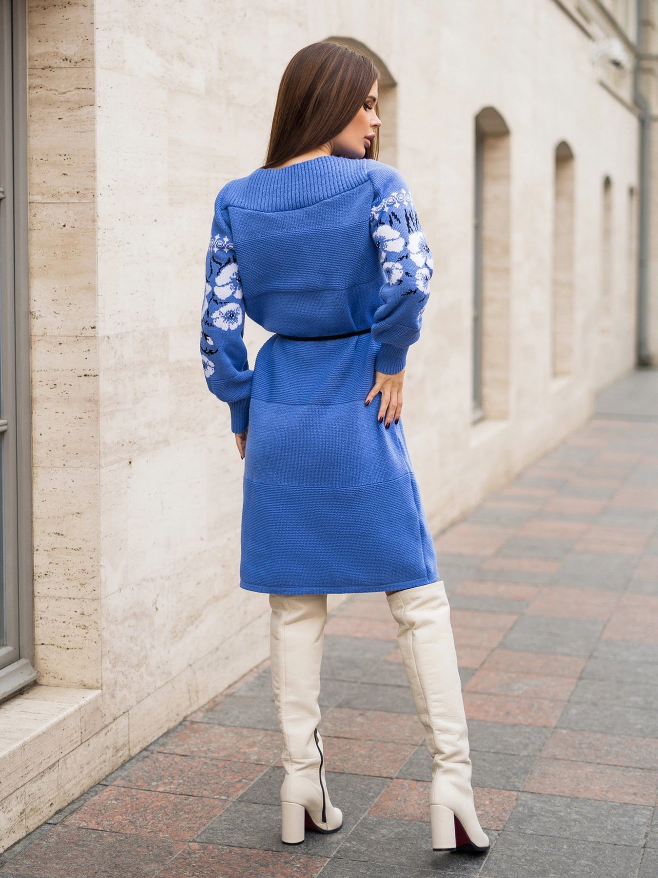 Вышиванки ISSA Plus модель WN20-192_blue Вышиванки ISSA Plus модель WN20-192_blue Фото
