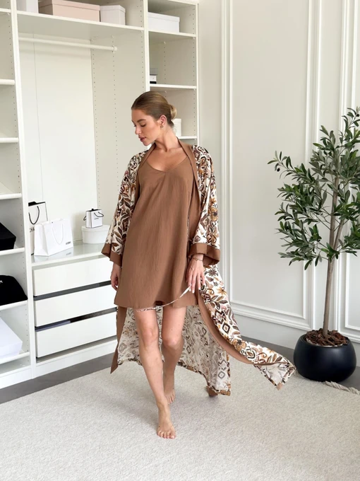 Одяг для дому та сну Cosy Халат + Сорочка модель SetBC2SH01 Фото