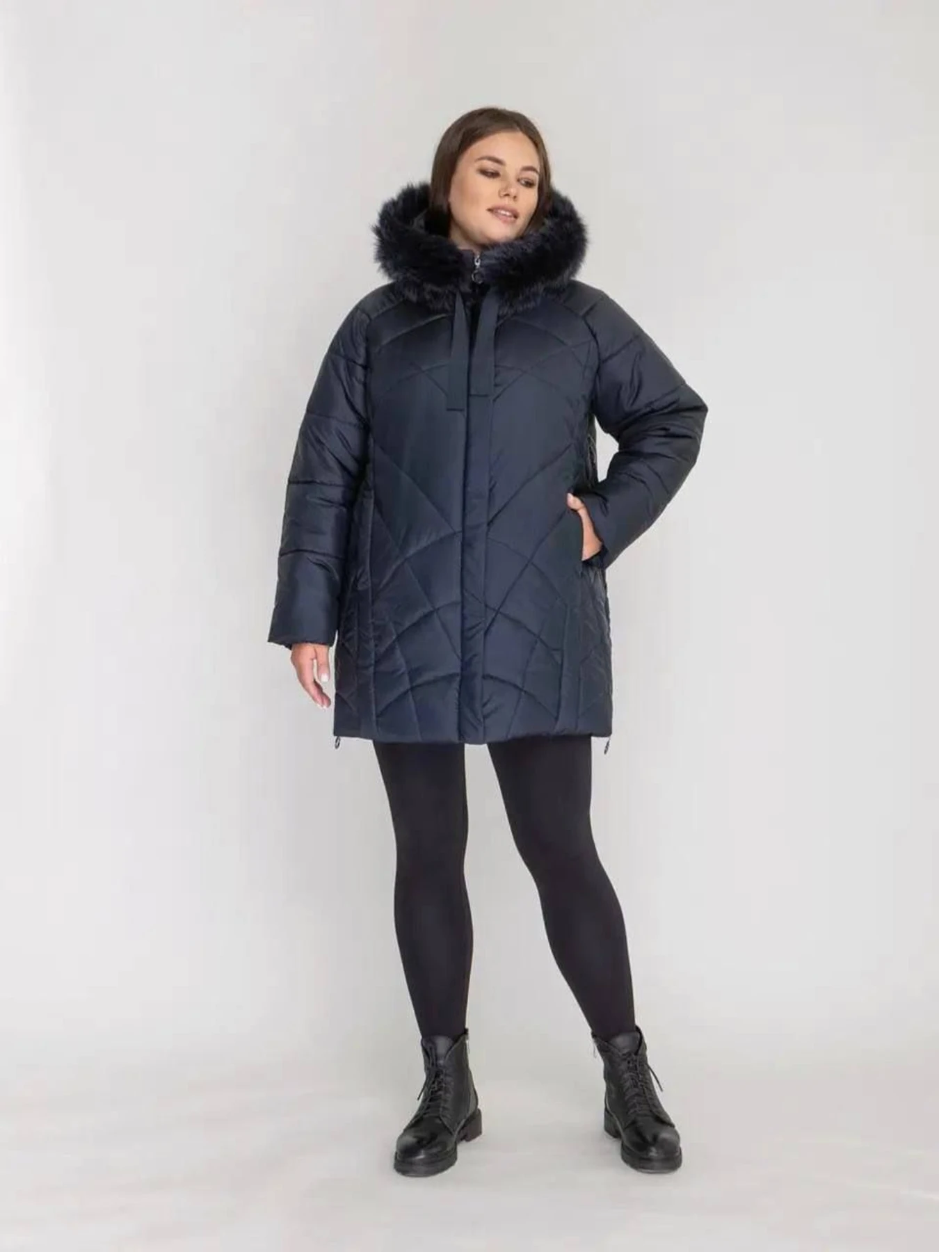 Куртки и дубленки UVENTUM модель LR-174-pes-BLU Фото