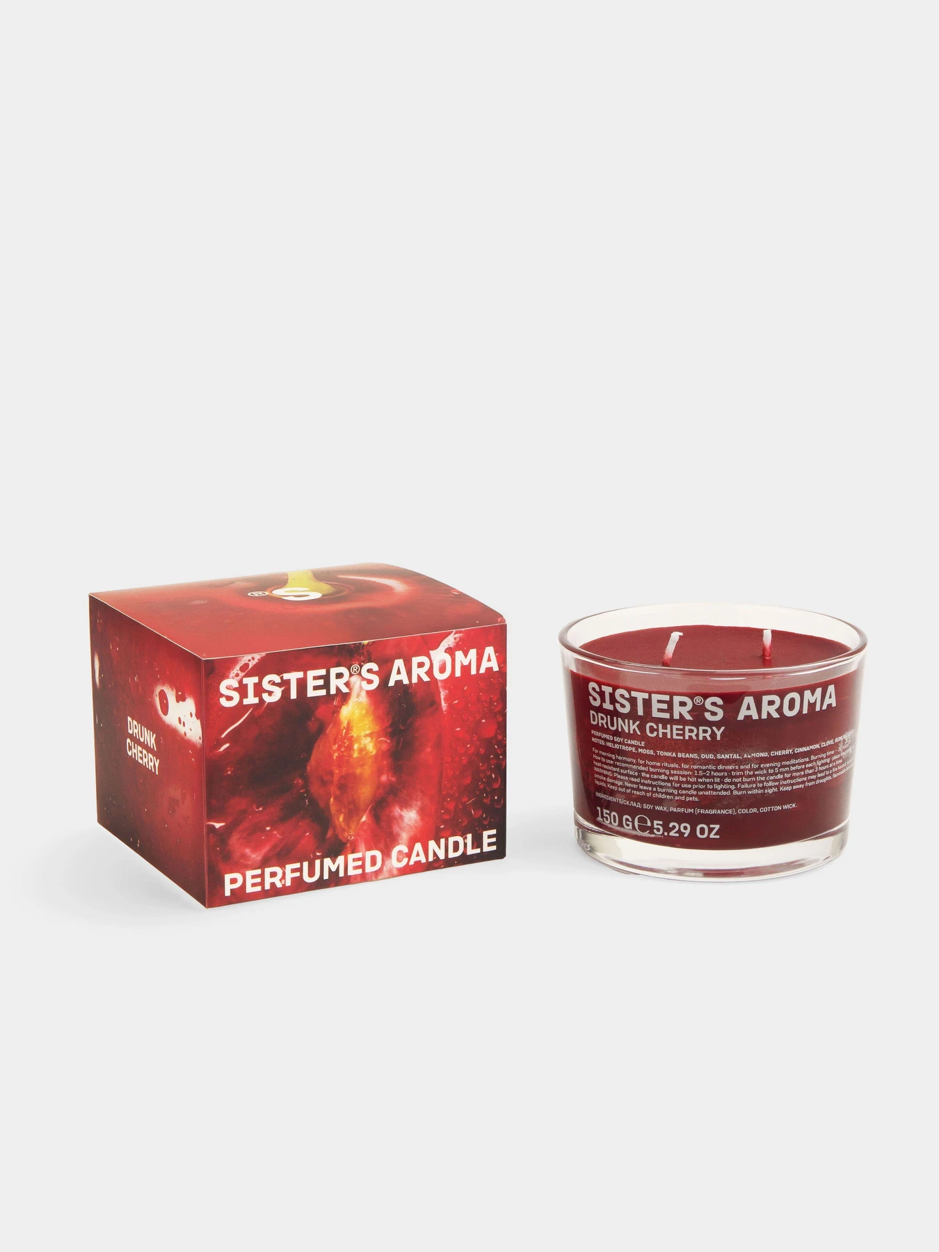 Ароматическая свеча Drunk Cherry Sister’s Aroma модель 4820227785452 Ароматическая свеча Drunk Cherry Sister’s Aroma модель 4820227785452 Фото