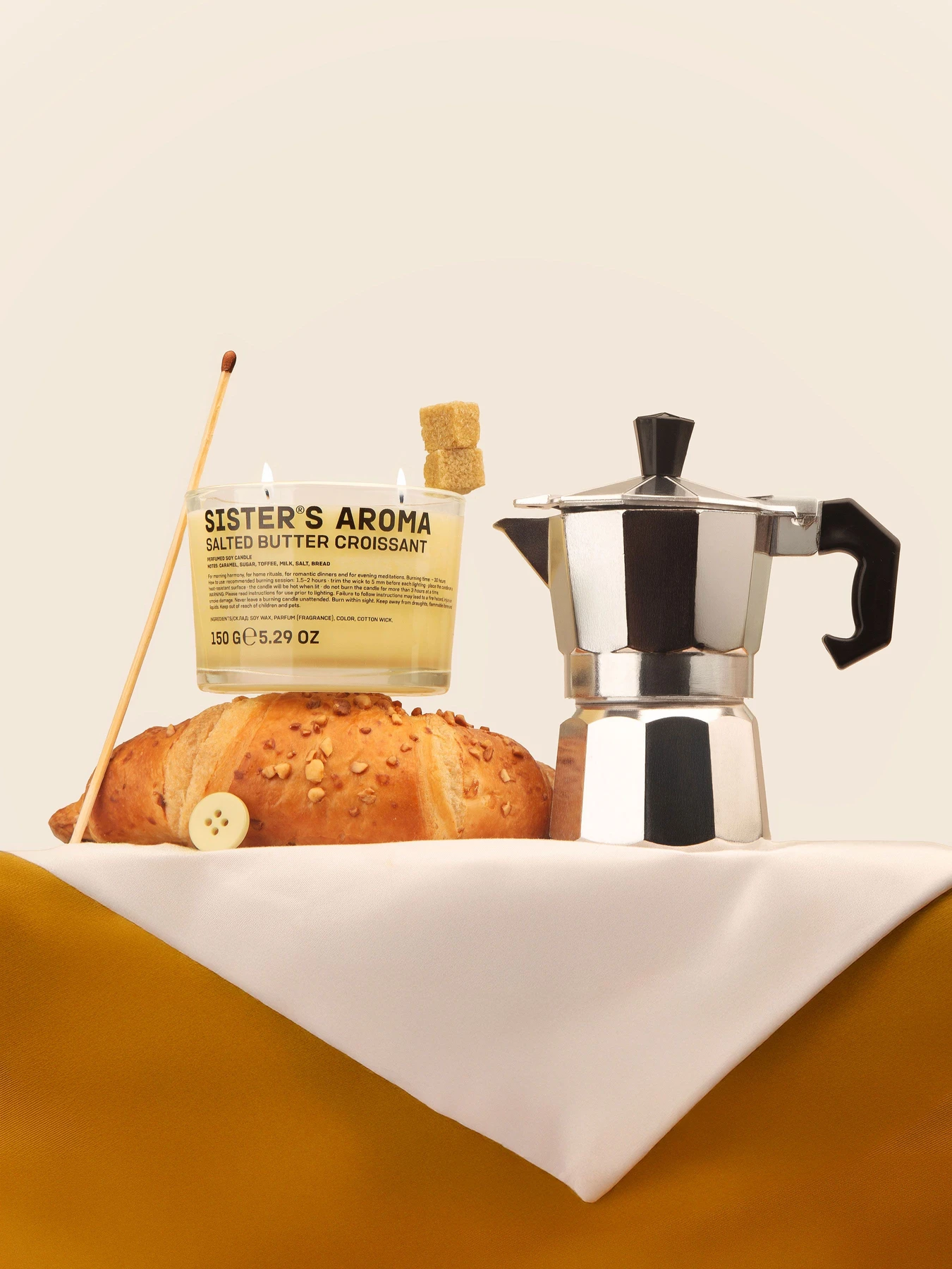 Ароматическая свеча Salted butter croissant Sister’s Aroma модель 4820227785438 Ароматическая свеча Salted butter croissant Sister’s Aroma модель 4820227785438 Фото
