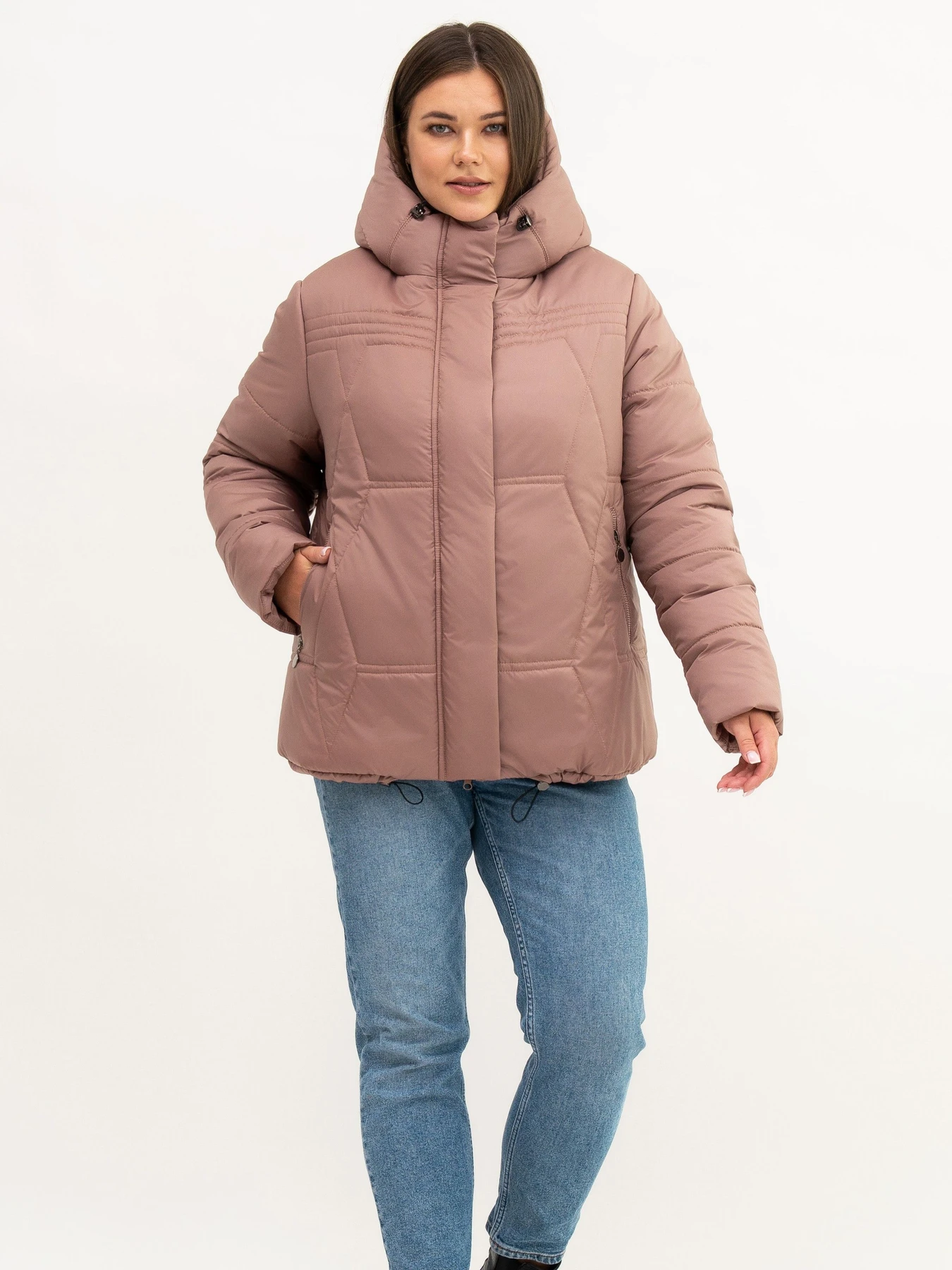 Куртки и дубленки UVENTUM модель LR-5-1-peach Фото