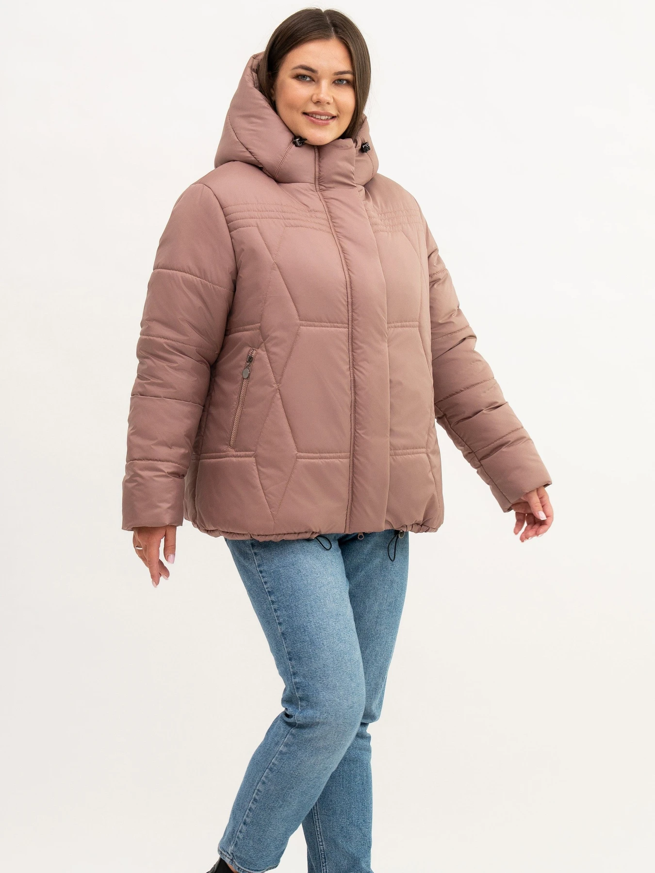 Куртки и дубленки UVENTUM модель LR-5-1-peach Фото