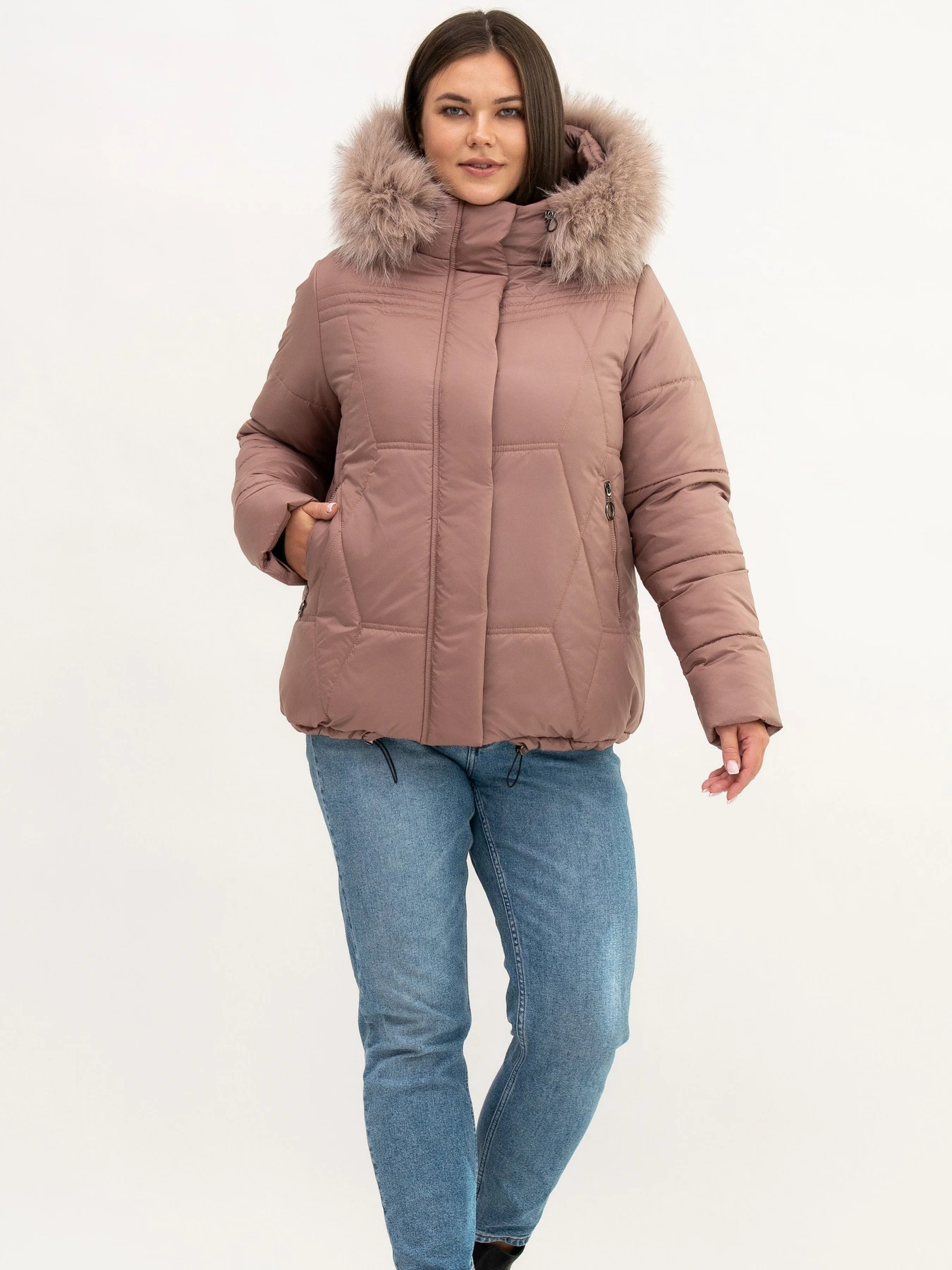 Куртки и дубленки UVENTUM модель LR-5-pes-peach Фото