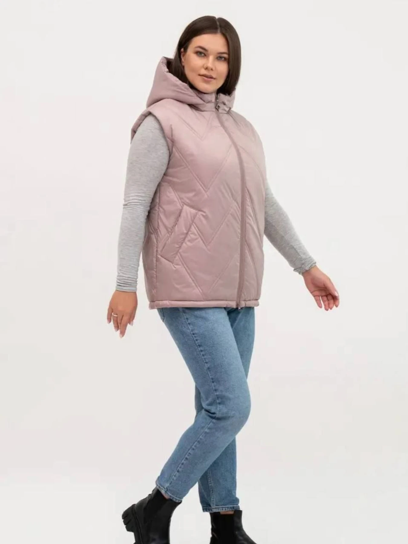 Куртки та дублянки UVENTUM модель LR-12vest-BEI Фото