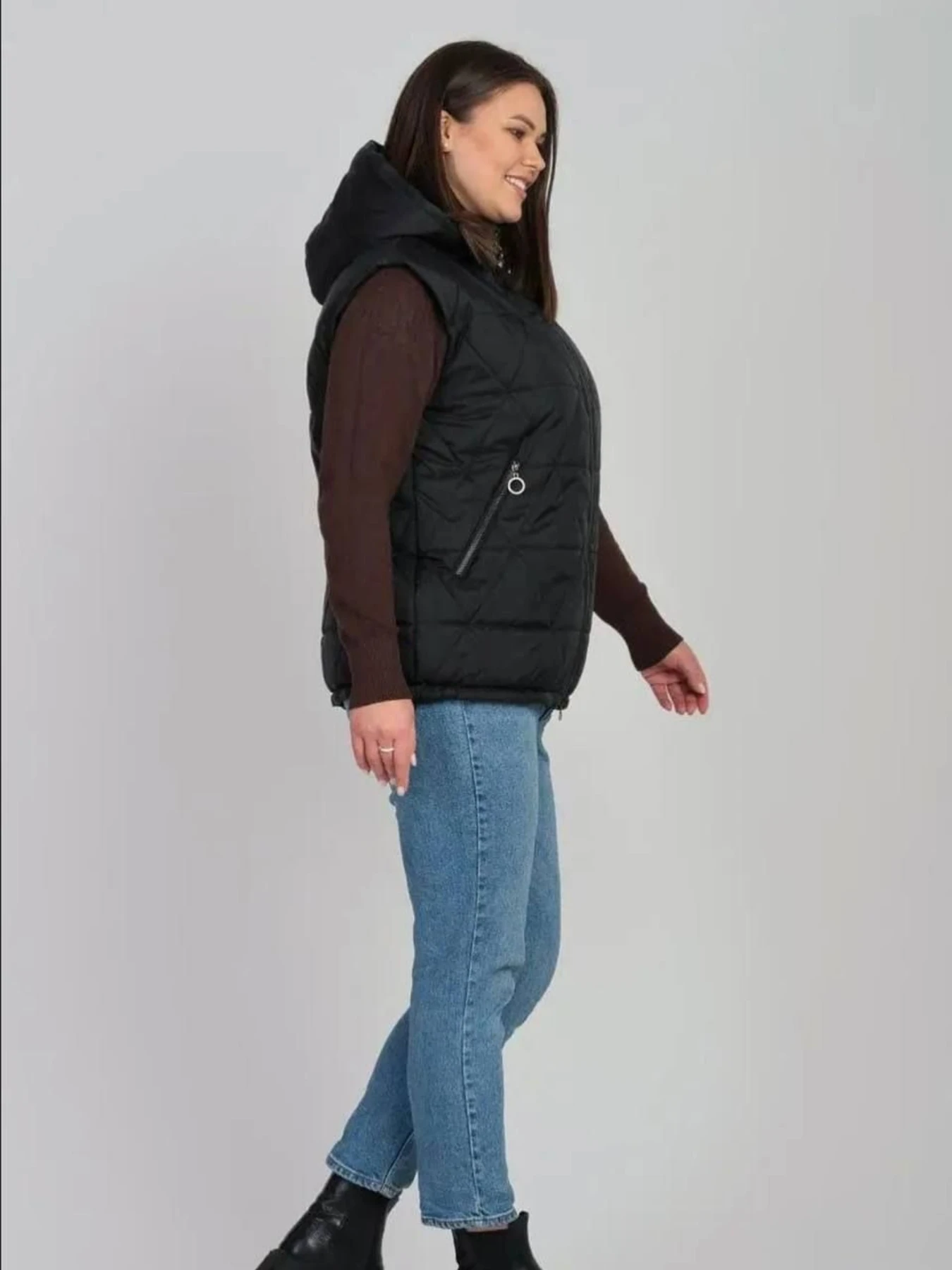 Куртки и дубленки UVENTUM модель LR-10-vest-BLC Фото