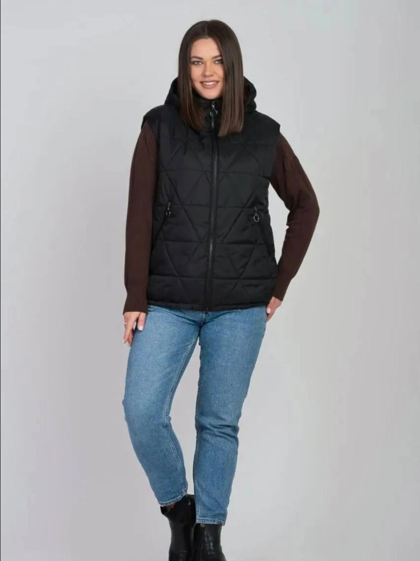 Куртки и дубленки UVENTUM модель LR-10-vest-BLC Фото