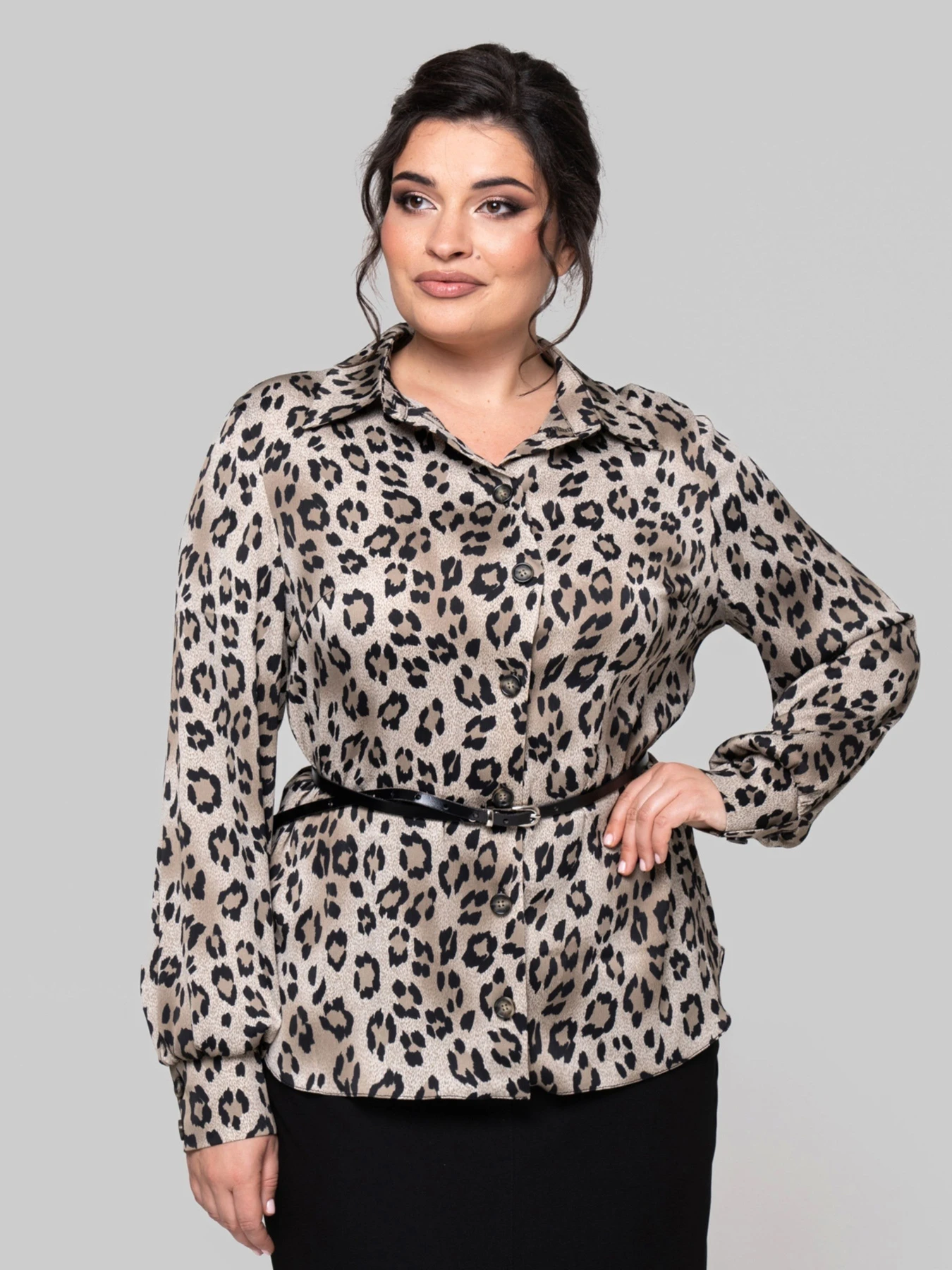 Рубашки All Posa модель ap102259p-leopard Фото